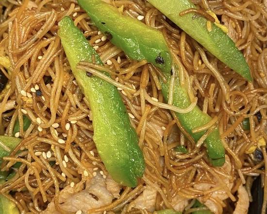 攬菜爽肉涼瓜炒米